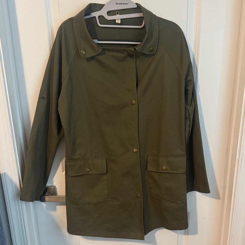 Brookstone Women's Olive Utility Jacket - image 1